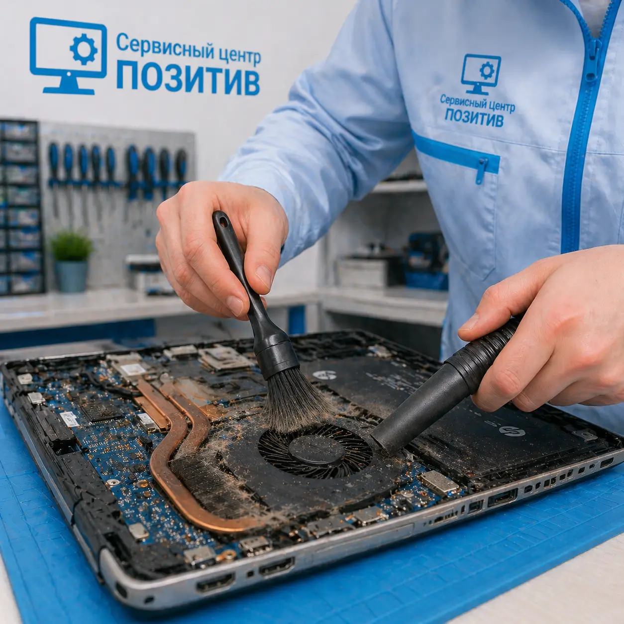 чистка ноутбука HP в Ревде