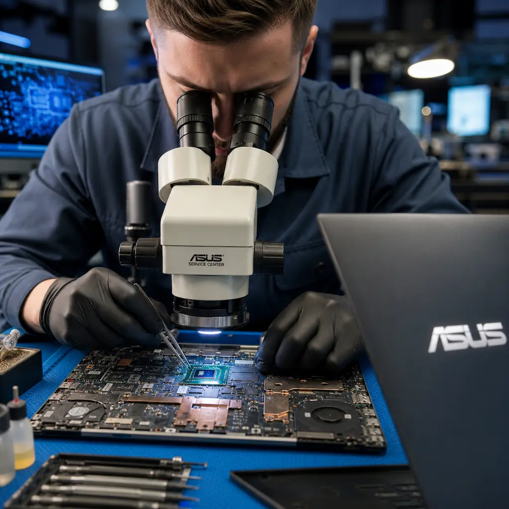 Замена видеокарты ноутбука Asus в Ревде