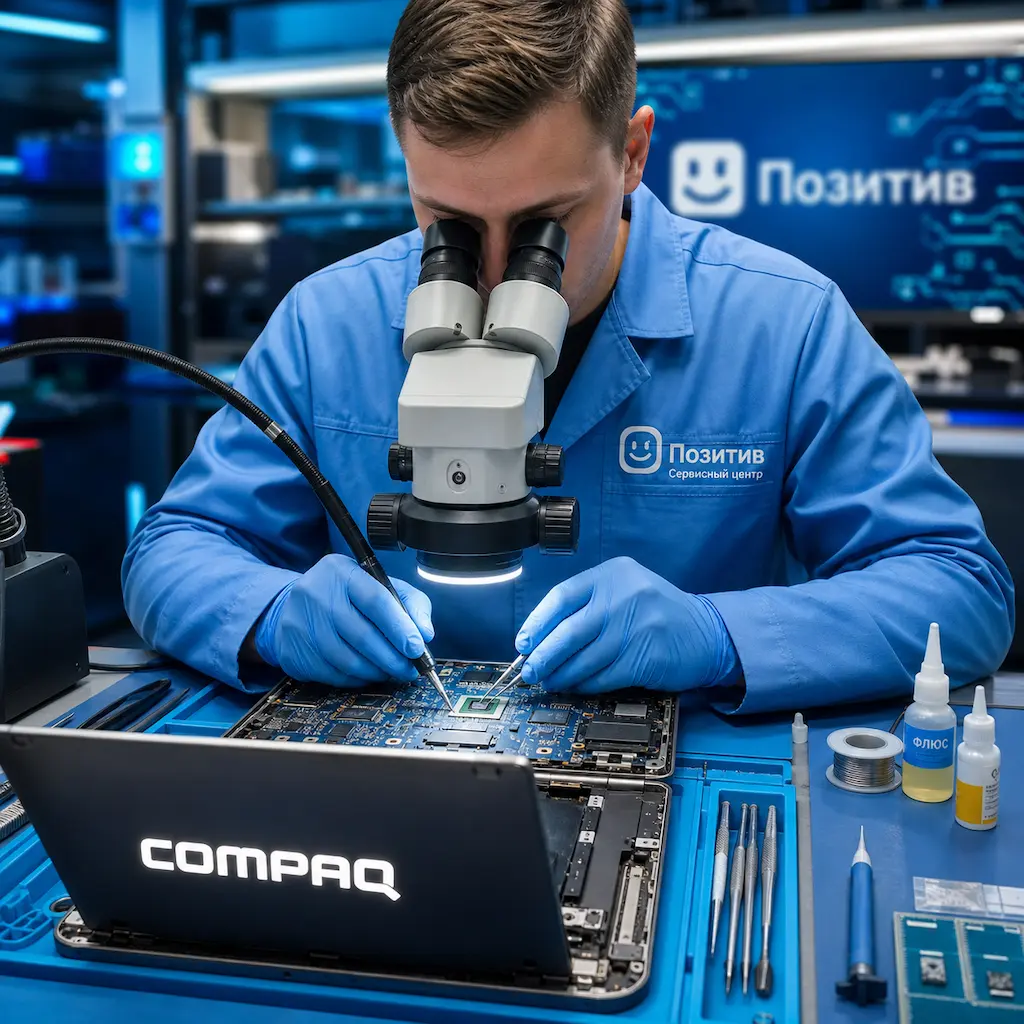 Замена видеокарты ноутбука Compaq в Ревде