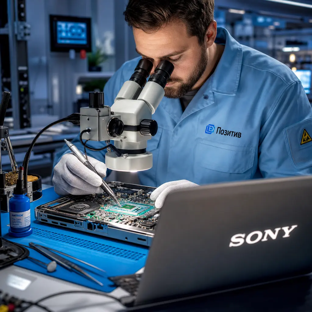 Замена видеокарты ноутбука Sony в Ревде