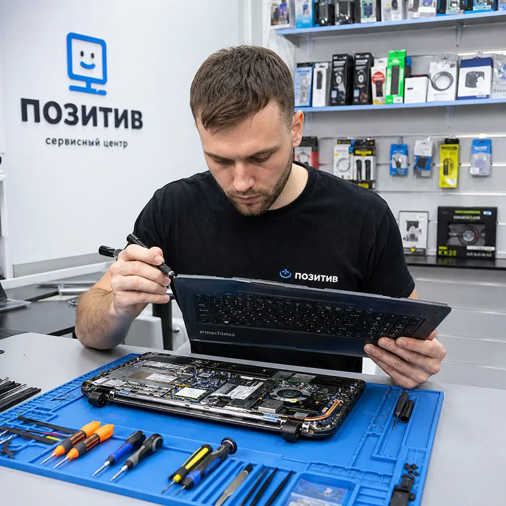 заменить клавиатуру на ноутбуке Emachines в Ревде