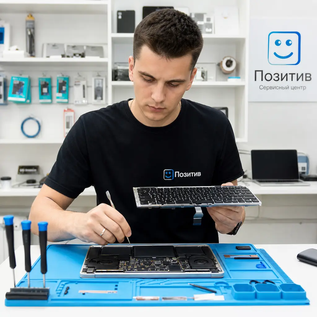 заменить клавиатуру на Apple Macbook в Ревде