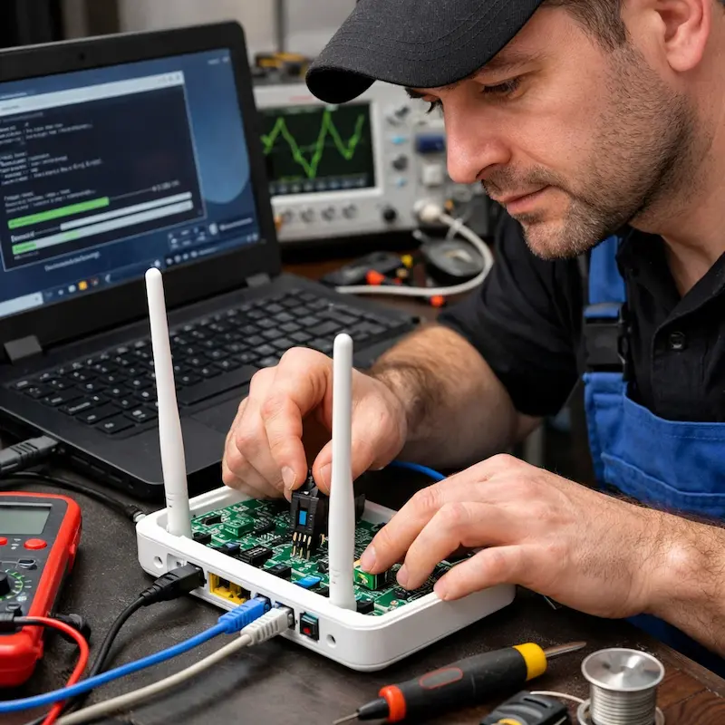 Перепрошивка WiFi роутера в Ревде