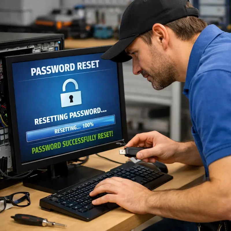 Сброс пароля от компьютера в Ревде