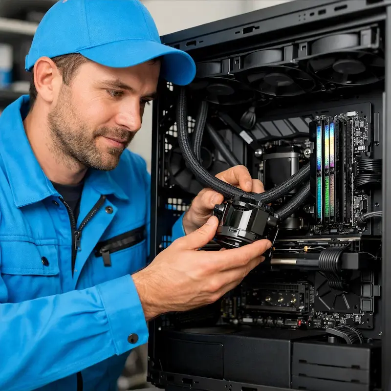 Установка СЖО на ПК в Ревде