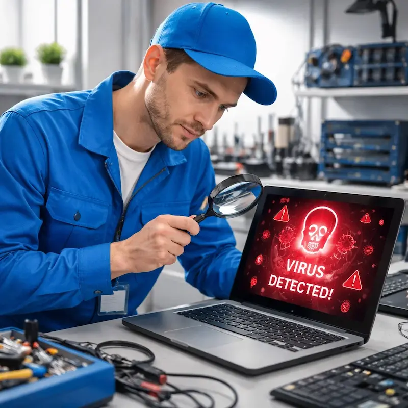 Поиск компьютерных вирусов в Ревде