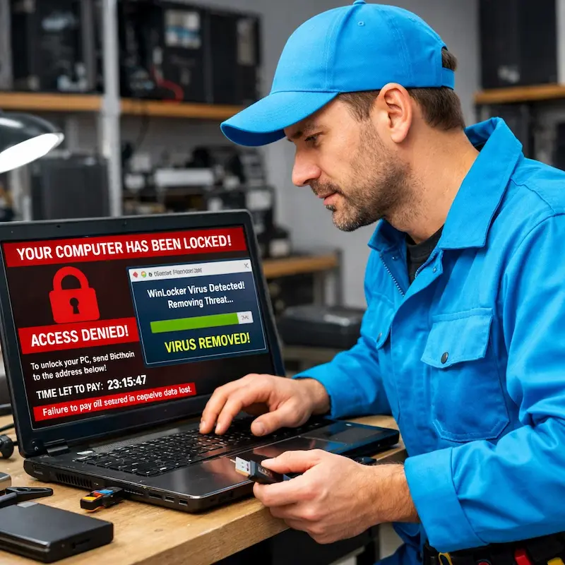 Поможем разблокировать компьютер и ноутбук в Ревде